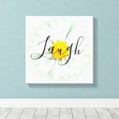 Toile Live Laugh Love Daisy (Insitu (Plancher de Bois))