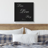 Toile Live Love Pray Christian (Insitu(Chambre))