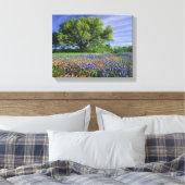 Toile Live Oak & Texas Paintbrush et Texas (Insitu(Chambre))