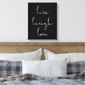 Toile Live rire amour imprimé canva (Insitu(Chambre))