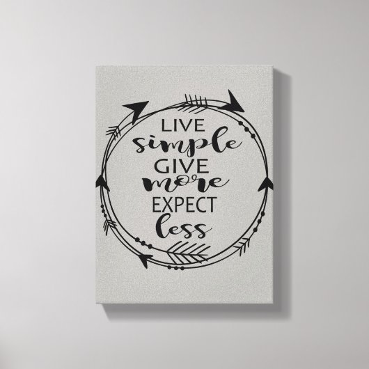 Toile Live Simple Plus d'attente Moins d'impression Canv (Recto)