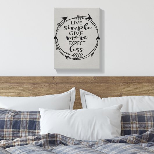 Toile Live Simple Plus d'attente Moins d'impression Canv (Insitu(Chambre))