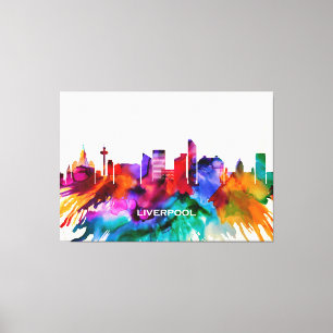 Toile Liverpool Skyline
