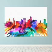 Toile Liverpool Skyline (Insitu (Plancher de Bois))
