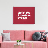 Toile Livin' le rêve américain (Insitu(Salon))