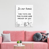 Toile Livingroom Funny Wall Art (Insitu(Salon))