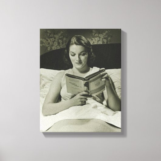 Toile Livre de lecture de femme (Recto)