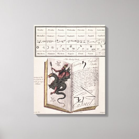 Toile Livre d'esprits (Recto)