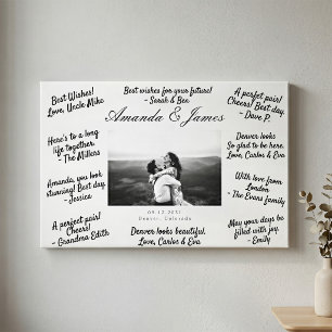 Toile Livre d'invité mariage Canvas Alternative Livre d'