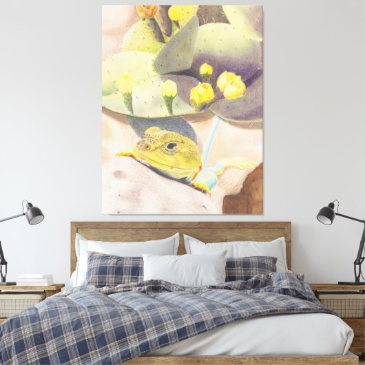 Toile Lizard dans le désert (Insitu(Chambre))