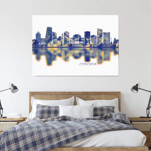Toile Ljubljana Skyline (Insitu(Chambre))