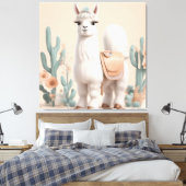 Toile Llama à selle dans le désert (Insitu(Chambre))