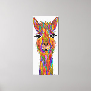 Toile llama cuite et colorée enveloppée