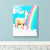 Toile Llama Licking Rainbow (Insitu (Plancher de Bois))
