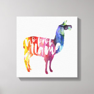 Toile Llama. Pas De Problème. Pas de Prob-llama. Drôle d