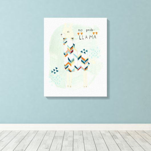 Toile Llama Squad - Pas de Prob-llama (Insitu (Plancher de Bois))