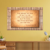 Toile L'objet de la citation du général George Patton (Insitu(Salon))