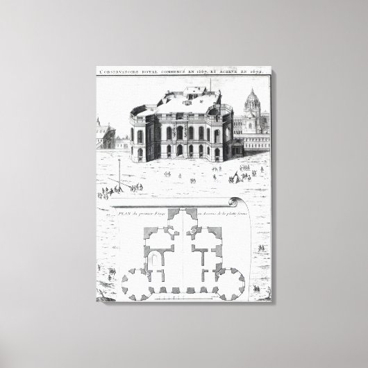 Toile L'Observatoire Royal à Paris, 1741 (Recto)