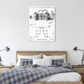 Toile L'Observatoire Royal à Paris, 1741 (Insitu(Chambre))