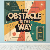 Toile L'obstacle est le chemin (Insitu (Plancher de Bois))