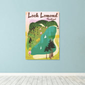 Toile Loch Lamond Écosse (Insitu (Plancher de Bois))