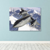 Toile Lockheed SR-71B Blackbird (Insitu (Plancher de Bois))