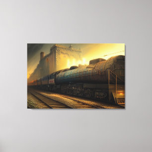 Toile Locomotive à vapeur