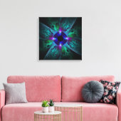 Toile L'oeil Abstrait Art Quad Canvas Imprimer (Insitu(Salon))