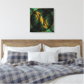 Toile L'oeil de la Jungle Abstrait Art Quad Canvas (Insitu(Chambre))