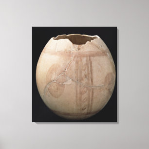 Toile L'oeuf d'autruche a coupé sous forme de vase de
