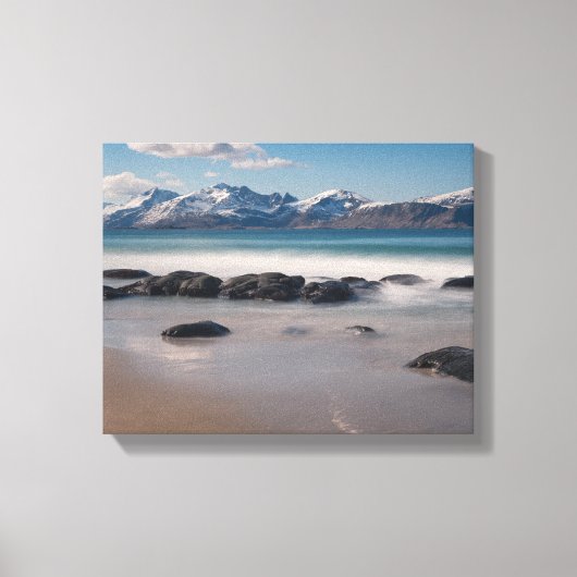 Toile Lofoten Vikten Beach (Recto)