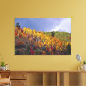 Toile Logan Canyon dans l'Utah en automne avec passage (Insitu(Salon))