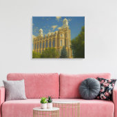 Toile Logan Utah Temple Painting™ LDS Wall Art Canvas (Insitu(Salon))