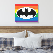 Toile Logo Arc-en-ciel Batman (Insitu(Chambre))