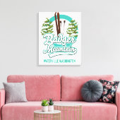 Toile logo Badger Mountain Waterville Washington Ski (Insitu(Salon))