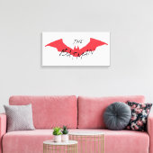 Toile Logo Batman manuscrit de chaume (Insitu(Salon))