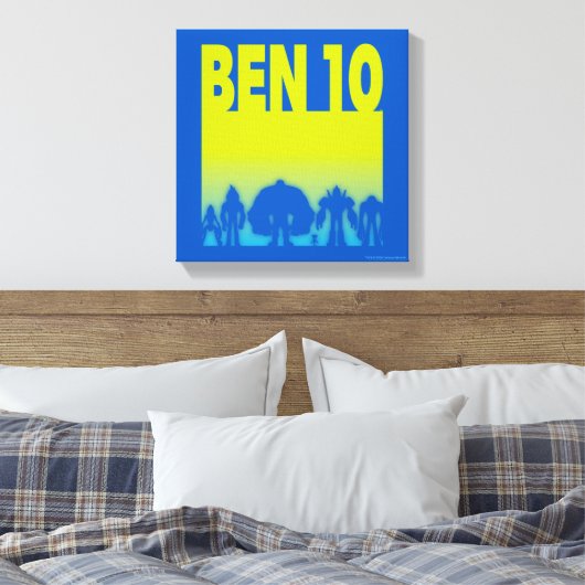 Toile Logo Ben 10 Alien Line (Insitu(Chambre))
