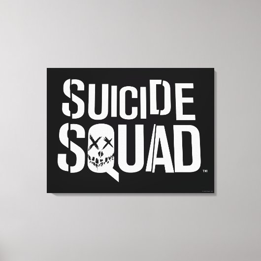 Toile Logo blanc du peloton | de suicide (Recto)