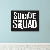 Toile Logo blanc du peloton | de suicide (Insitu (Plancher de Bois))