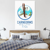 Toile Logo Cairngorms Écosse (Insitu(Chambre))