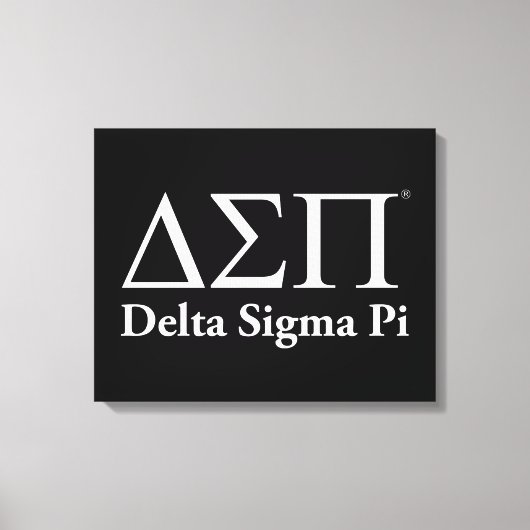 Toile Logo Classique Delta Sigma Pi (Recto)