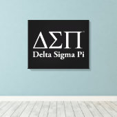 Toile Logo Classique Delta Sigma Pi (Insitu (Plancher de Bois))