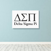 Toile Logo Classique Delta Sigma Pi (Insitu (Plancher de Bois))