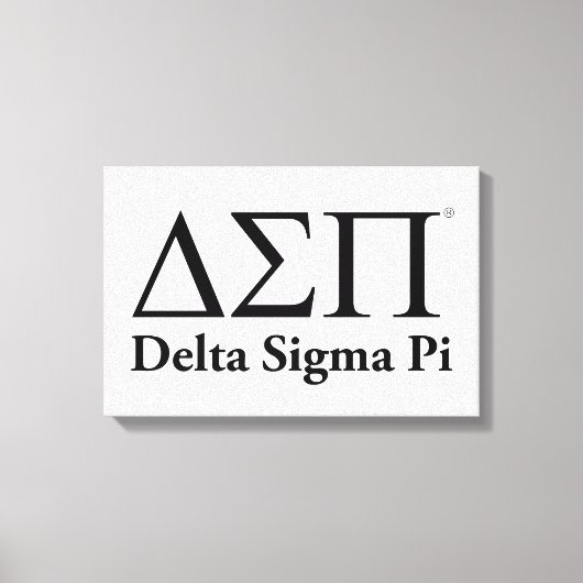 Toile Logo Classique Delta Sigma Pi (Recto)