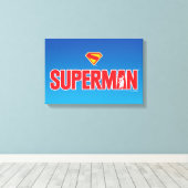 Toile Logo classique Superman Bold (Insitu (Plancher de Bois))