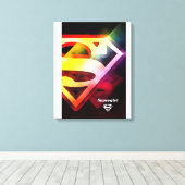Toile Logo couleur supergirl (Insitu (Plancher de Bois))