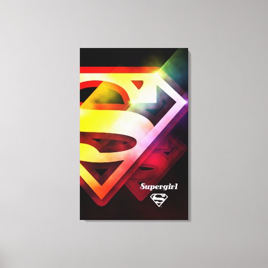 Toile Logo couleur supergirl (Recto)