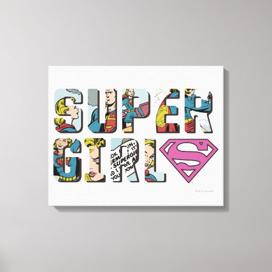 Toile Logo de bande dessinée Supergirl (Recto)