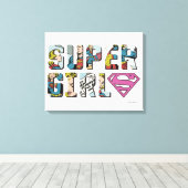 Toile Logo de bande dessinée Supergirl (Insitu (Plancher de Bois))