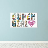 Toile Logo de bande dessinée Supergirl (Insitu (Plancher de Bois))